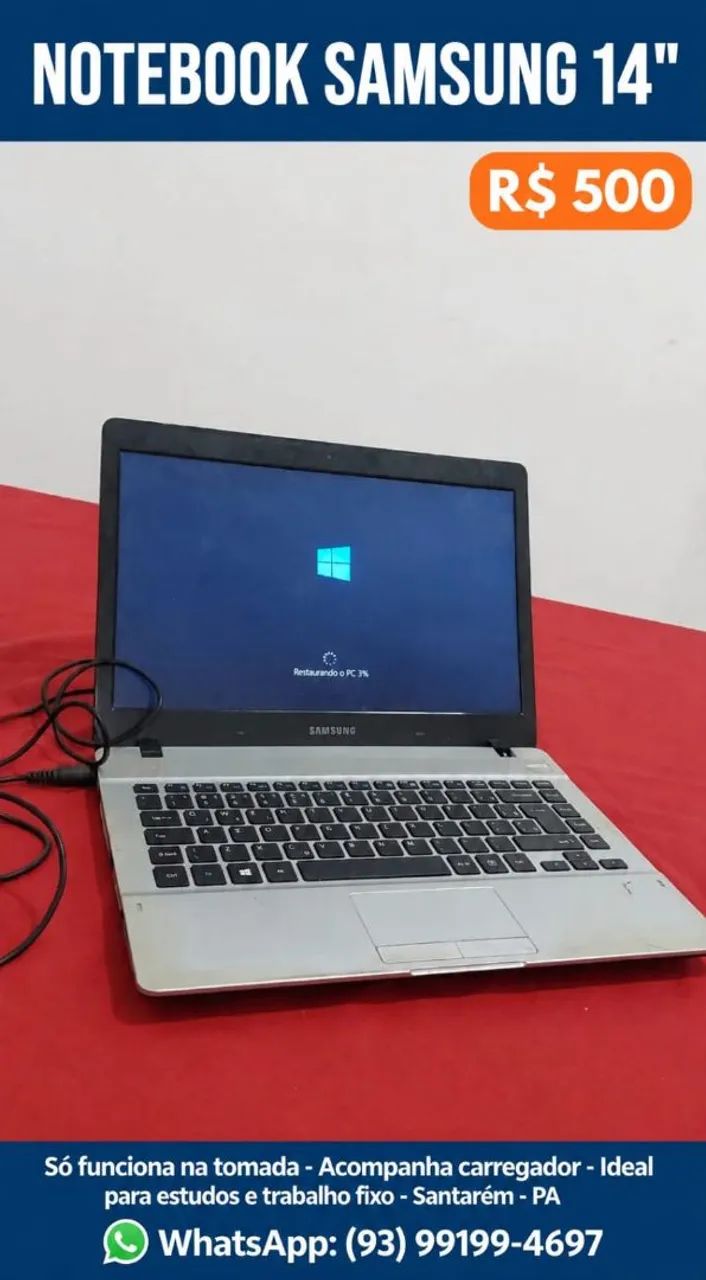 VENDO NOTEBOOK SAMSUNG 14"