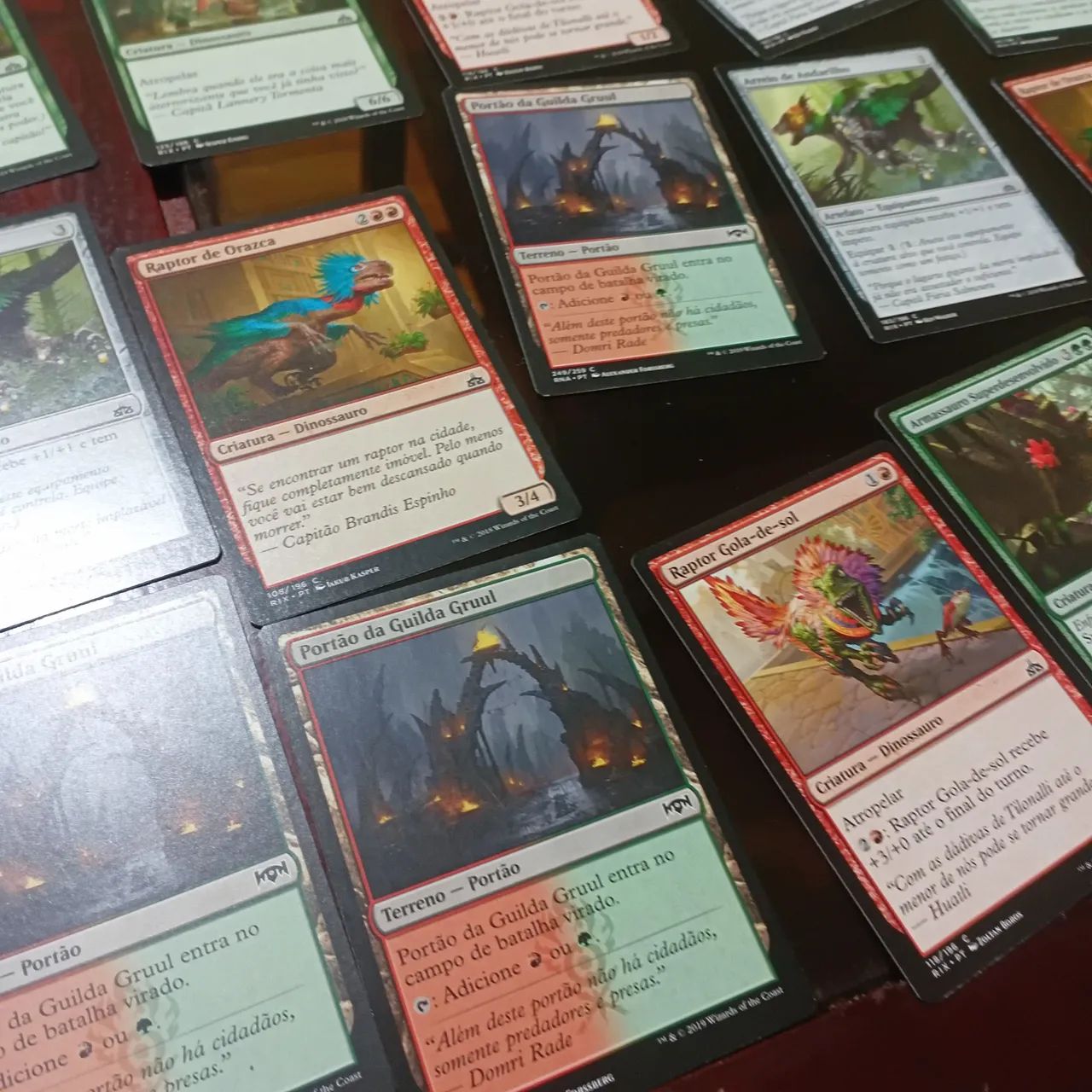 Deck Magic The Gathering Verde e Vermelho - Gruul Casual com veículo Tanque de Mizzium - Foto 4