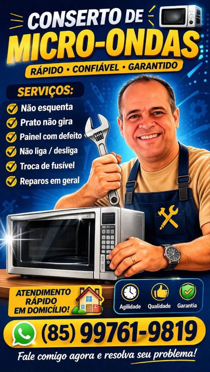 Conserto de micro-ondas.