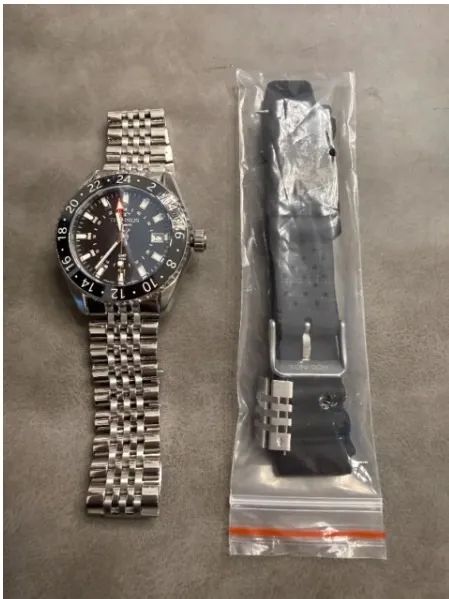 Technos GMT Automático 43mm Prata  zerado - Foto 2