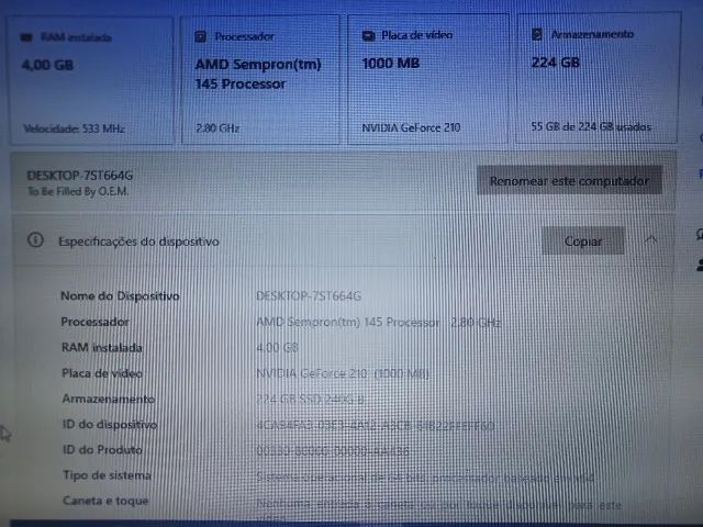 Desktop SIM + Monitor/TV AOC - Foto 4