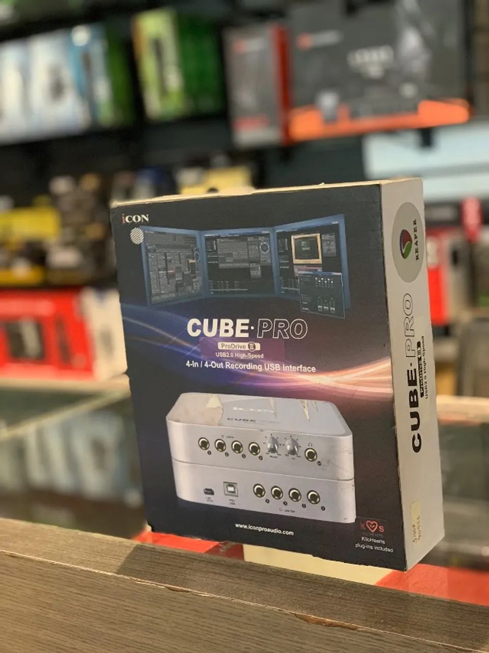 Interface Áudio Icon Cube Pro 4 in 4 out PC e IPad Garantia 