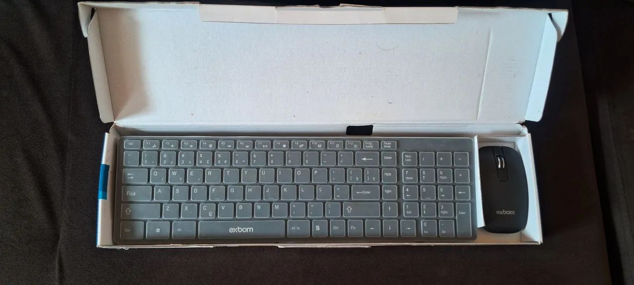 TECLADO COM MOUSE SEM FIO NOVO  - Foto 3