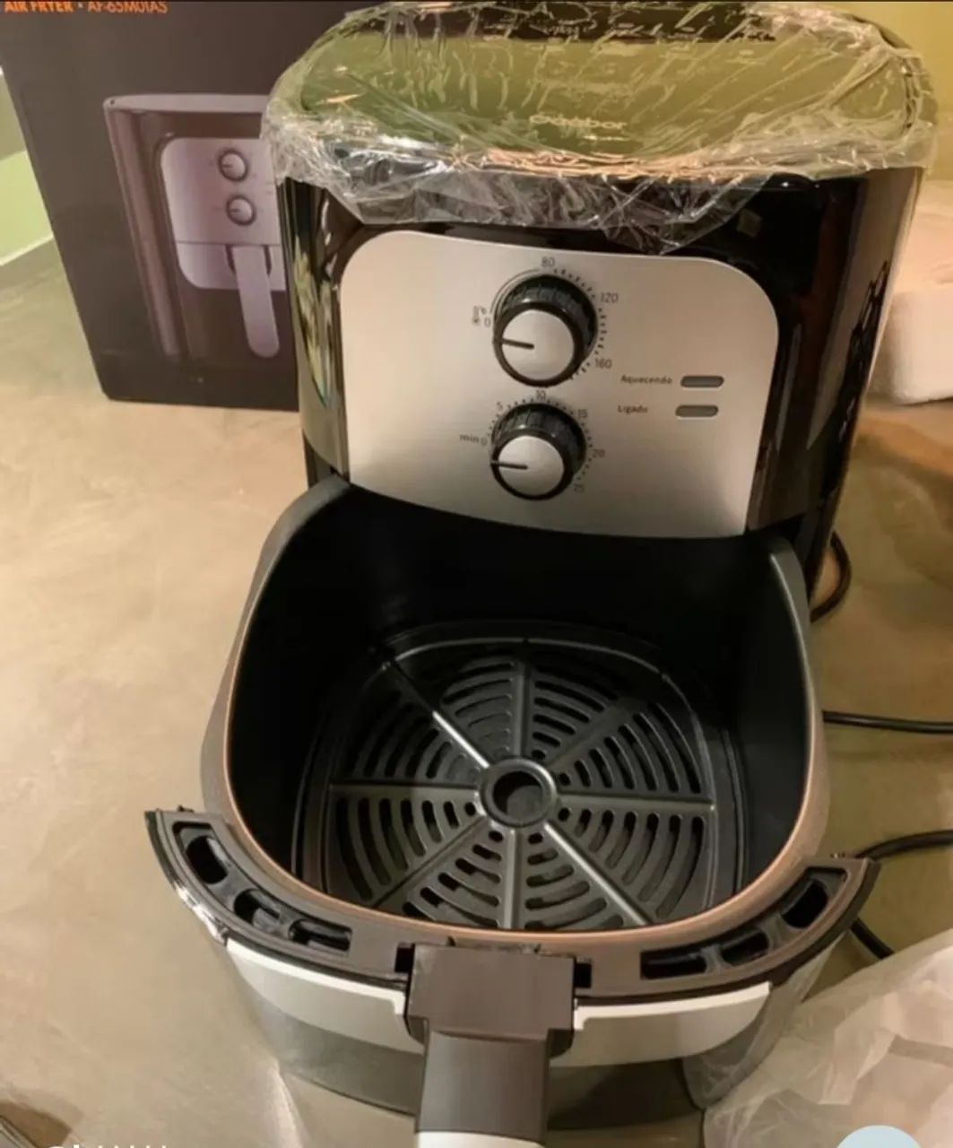 Arfryer preta/inox NOVA grande tamanho familia  - Foto 2
