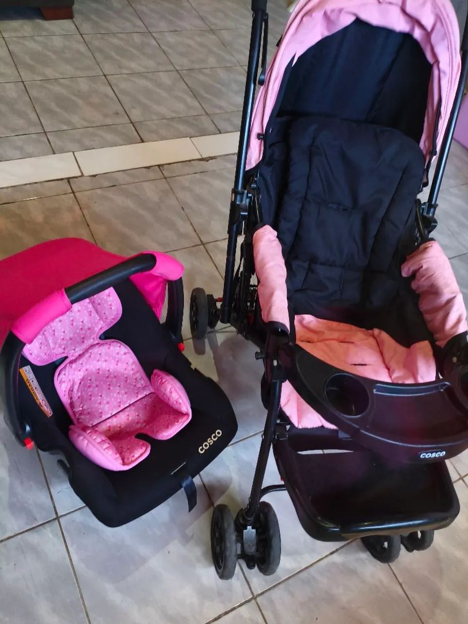 Carrinho de bebê e bebe conforto  - Foto 4