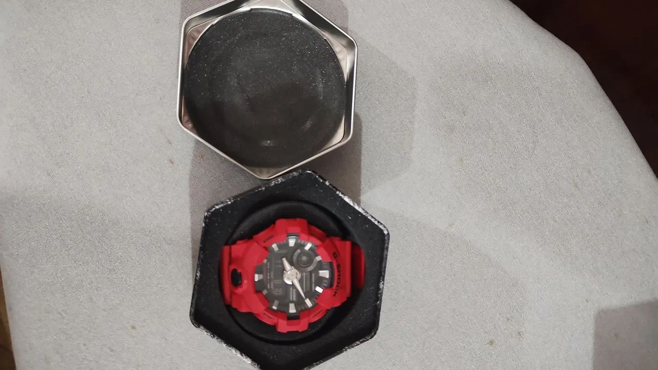 RELÓGIO CASIO G-SHOCK GA-700 VERMELHO - Foto 2