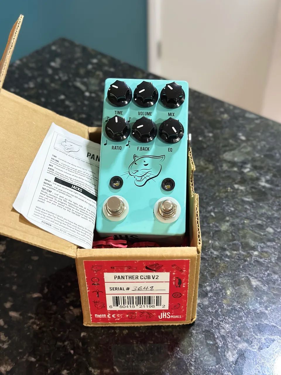 JHS pedals panther cub V2 エフェクター　ディレイ Delay JHS Panther Cub V2 - Instrumentos musicais - Centro, Feira