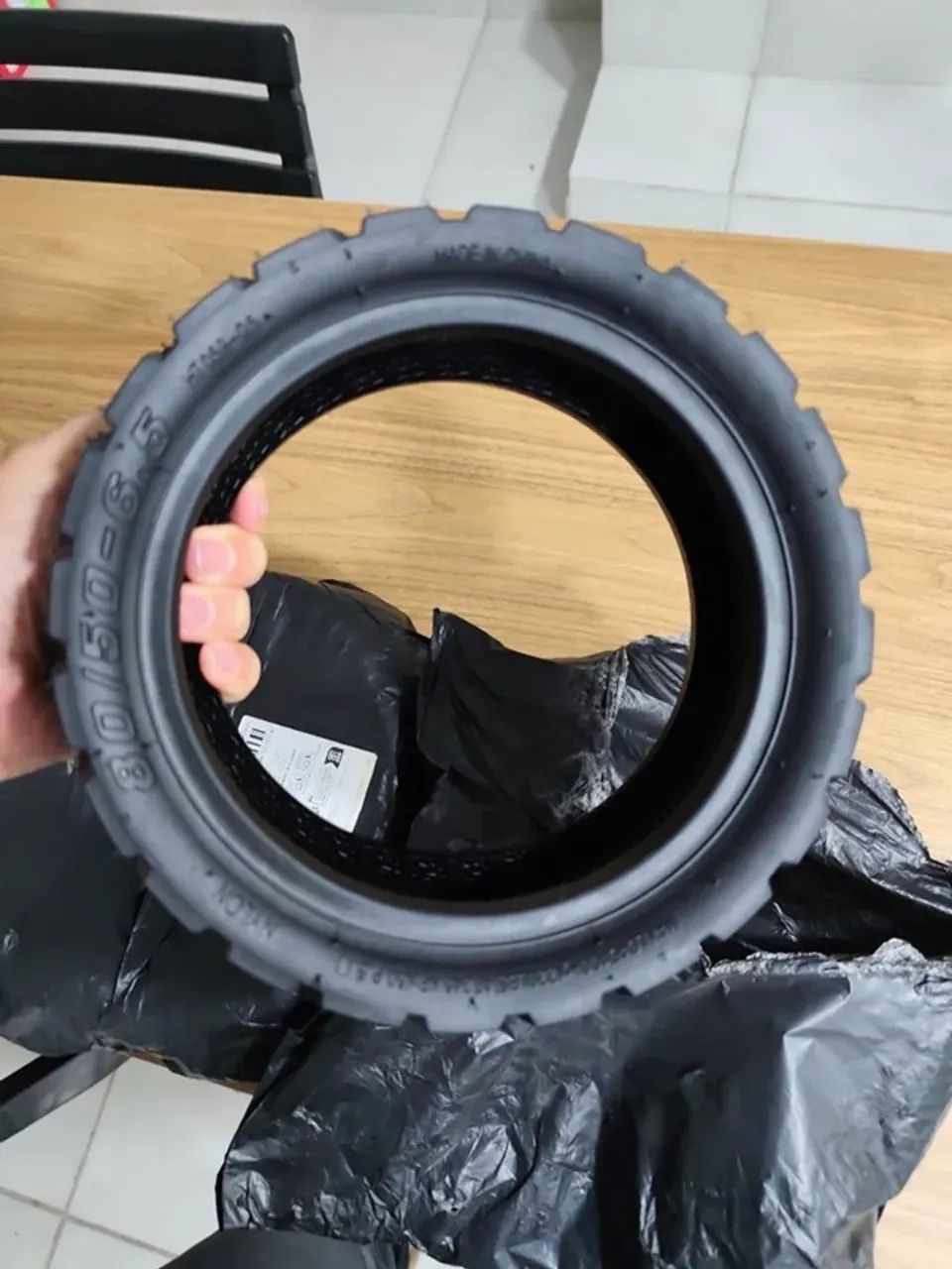 Pneu 10 polegadas Tubeless Off-road 80/50-6.5 - Foto 3