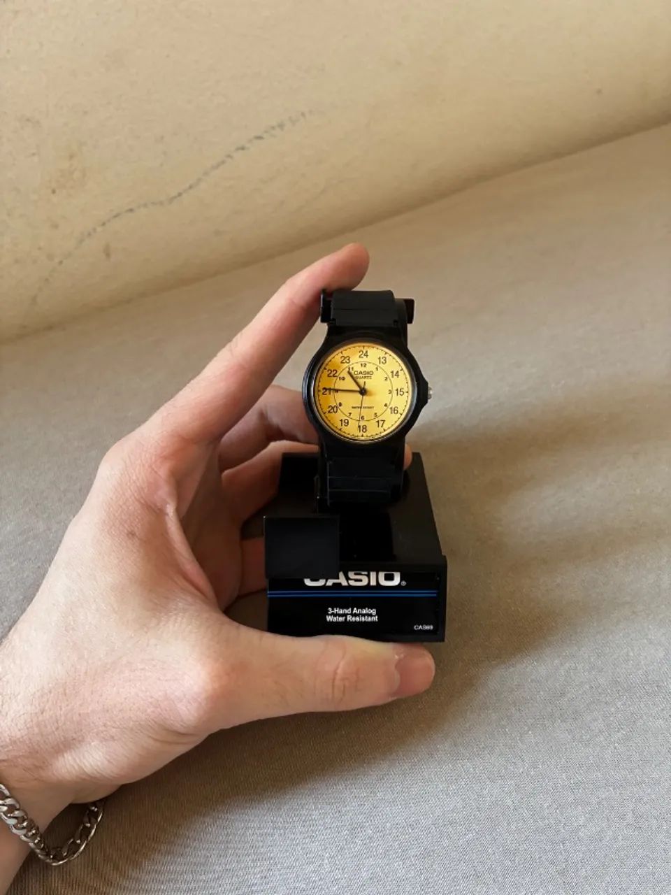 Relógio Casio MQ24 Bege EXCELENTE - Foto 2