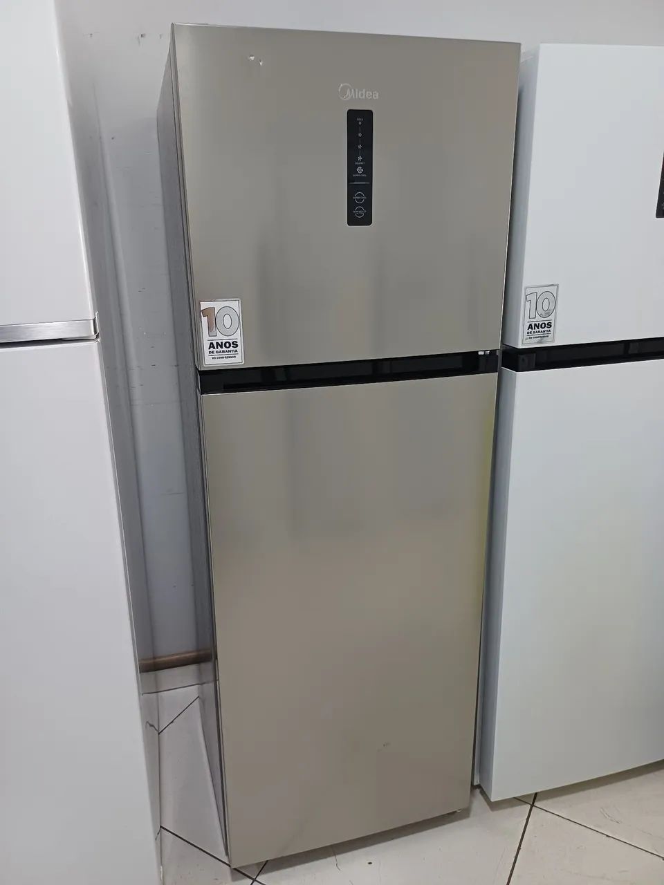 Geladeira Midea inox