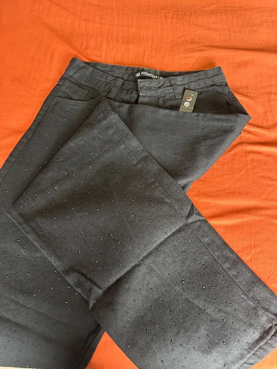 Calça jeans preta 42 - Foto 2