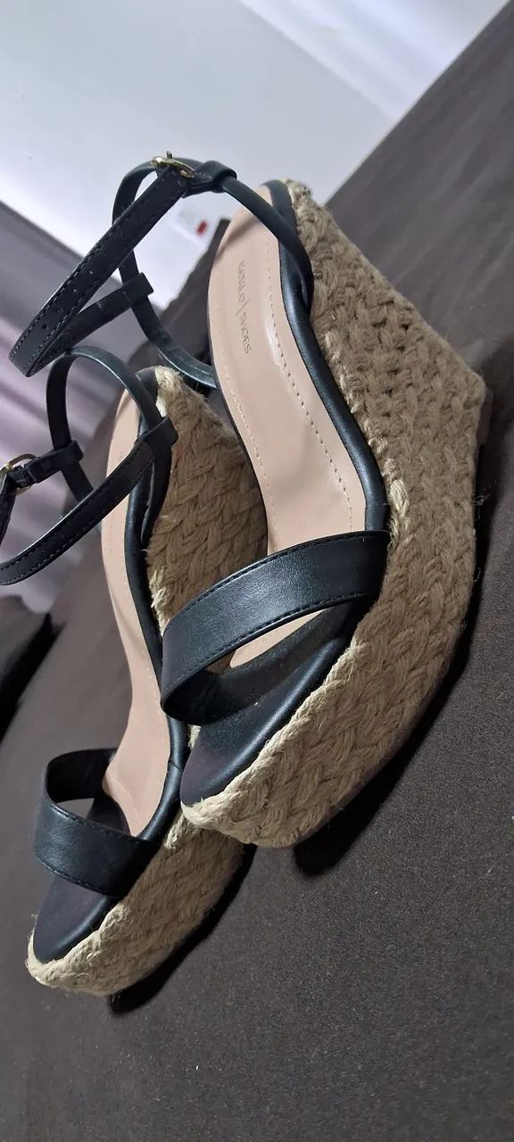 Sandália Anabela Tamanho 35 - Foto 3