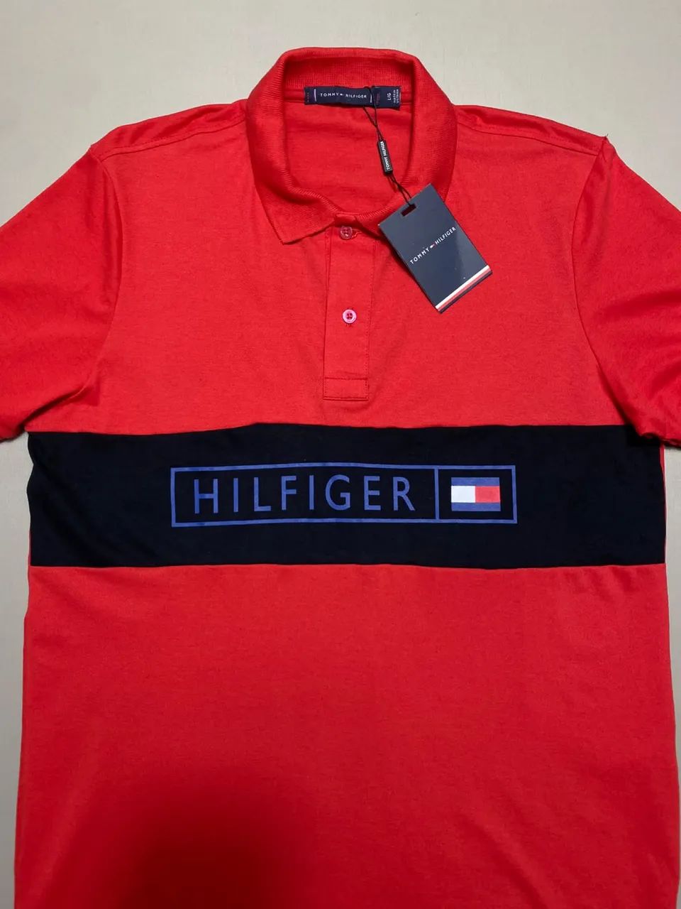 Camiseta Polo Tommy Vermelha  - Foto 3