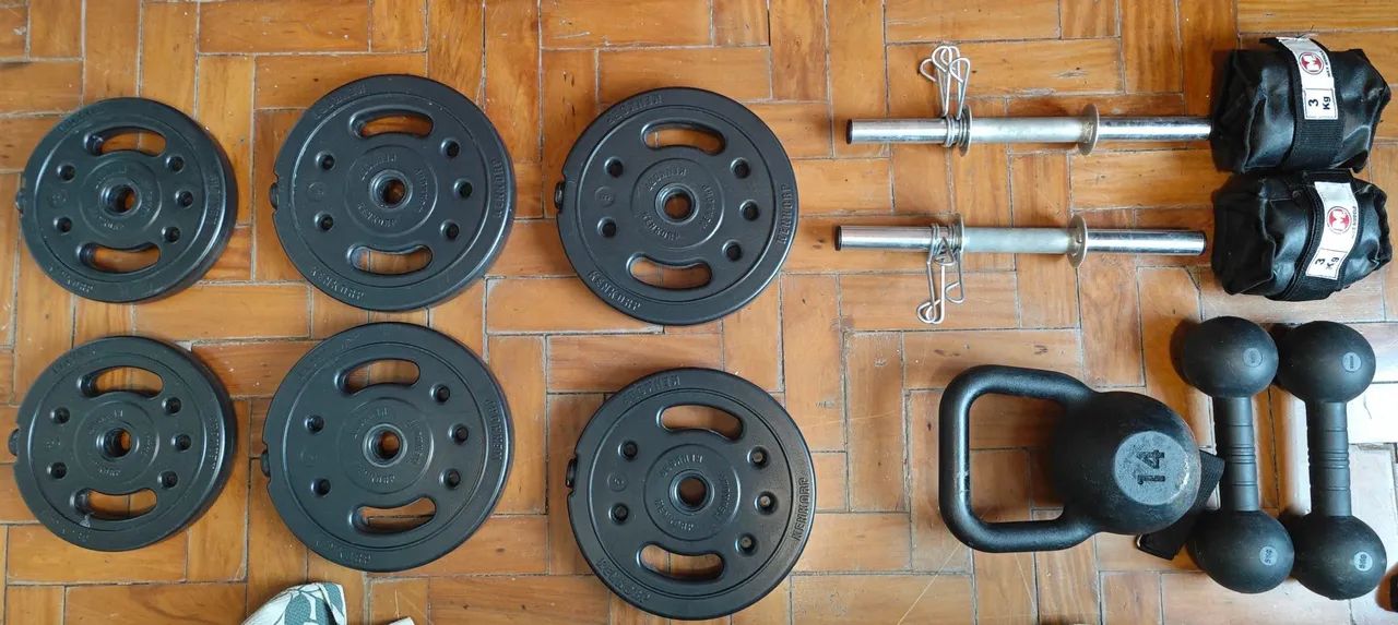 Kit de Musculação para Treino em Casa