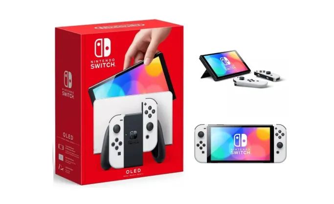 CONSOLE NINTENDO SWITCH 64GB OLED 7.0 - BRANCO/PRETO - Consoles de