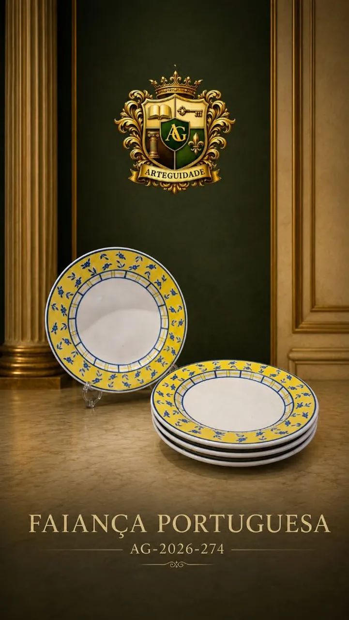 Conjunto de Pratos Antiguidade Portuguesa