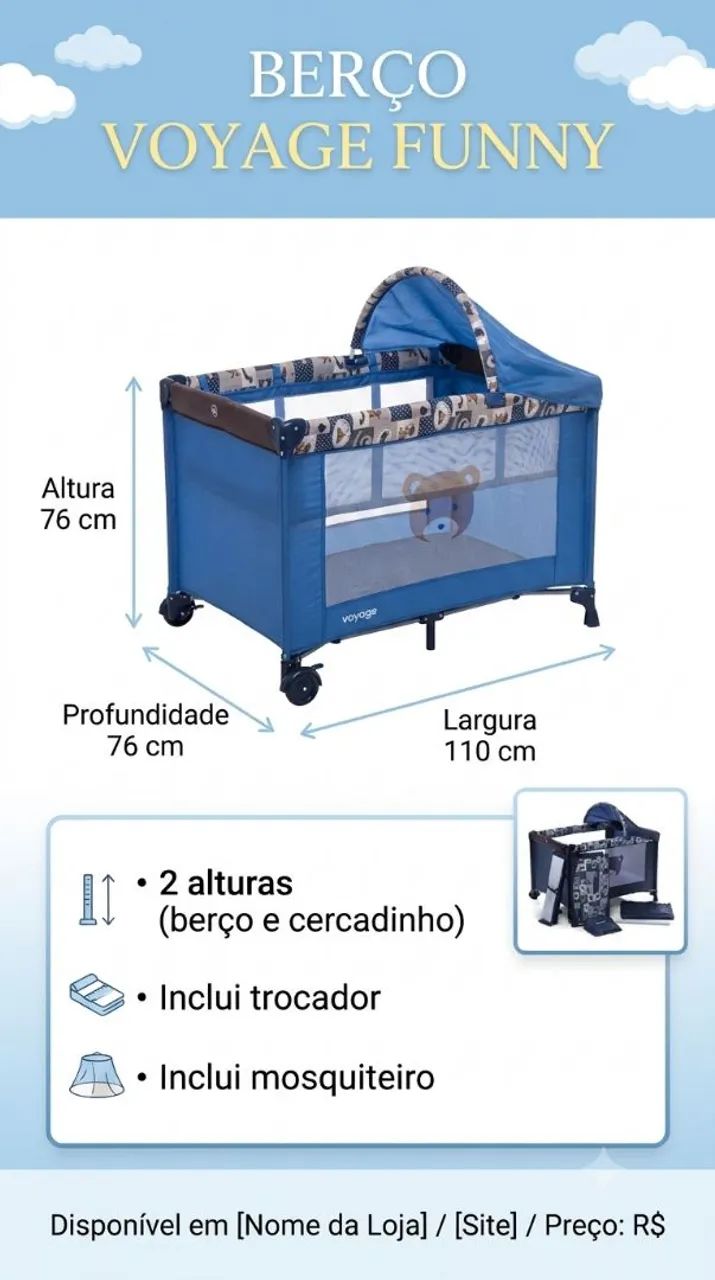 BERÇO CERCADINHO  - Foto 4