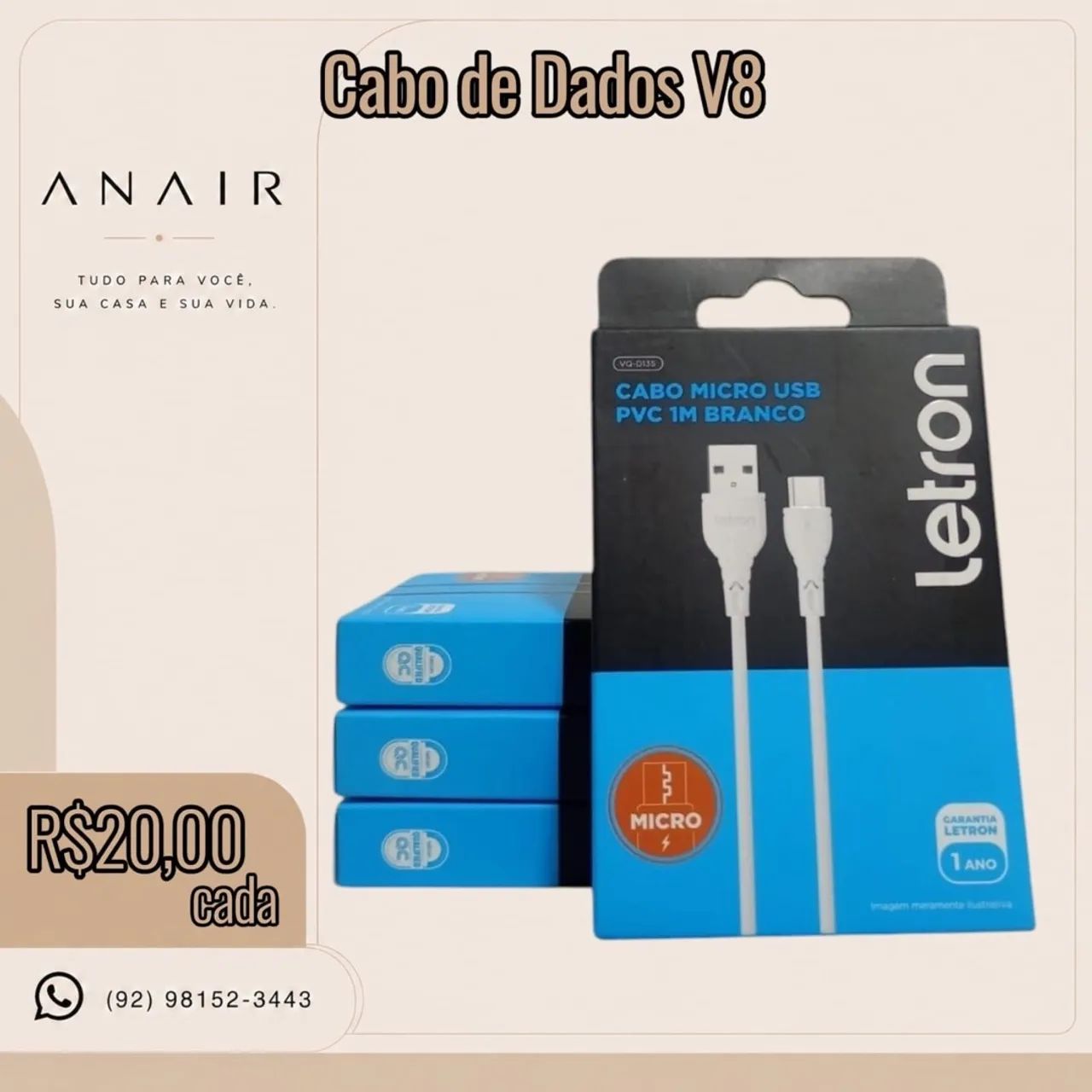 Cabo de Dados V8