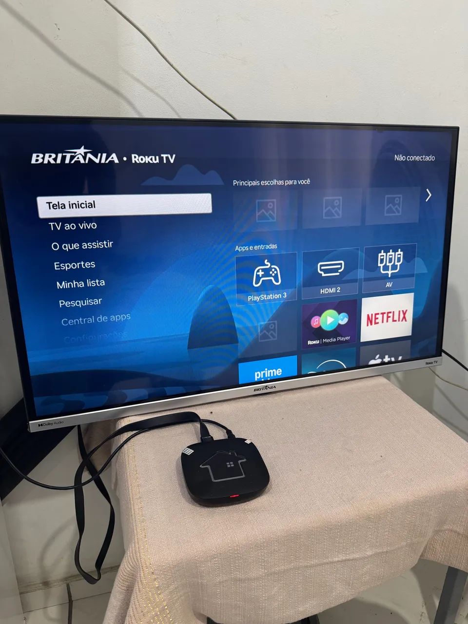 Smart tv Britânia Roku 32 polegadas  - Foto 3