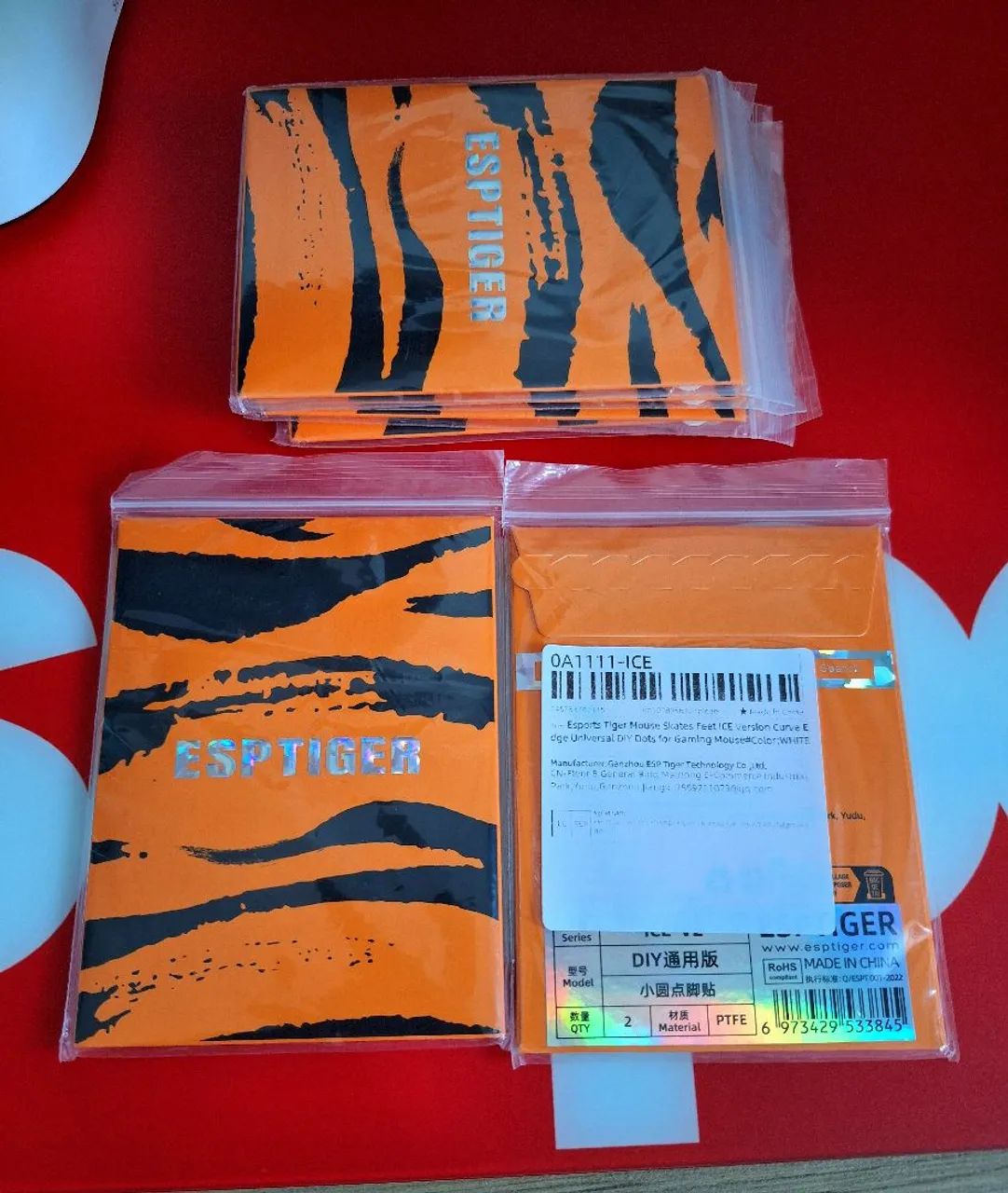 *Novo* Esptiger ICE-V2 Mouse Dots Feets (Speed PTFE) - Foto 4