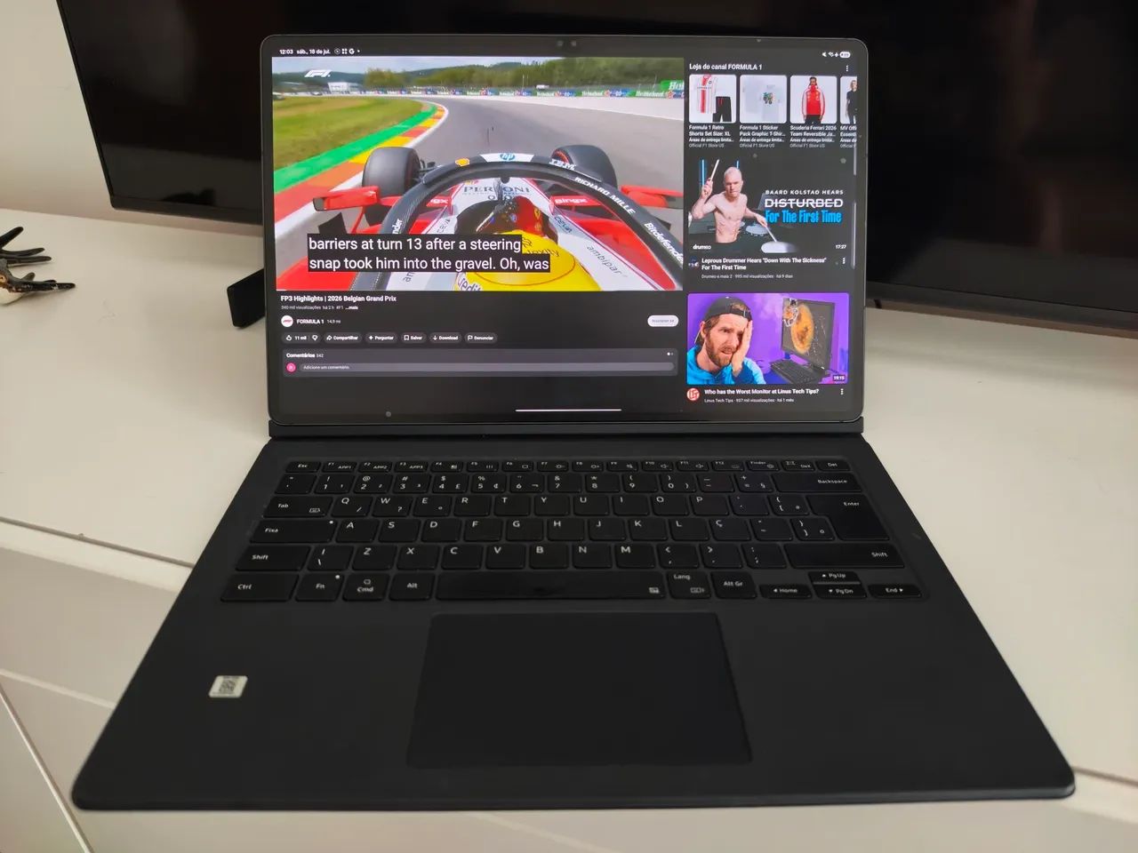 Samsung Galaxy Tab S9 Ultra Tablet com capa teclado - Foto 2