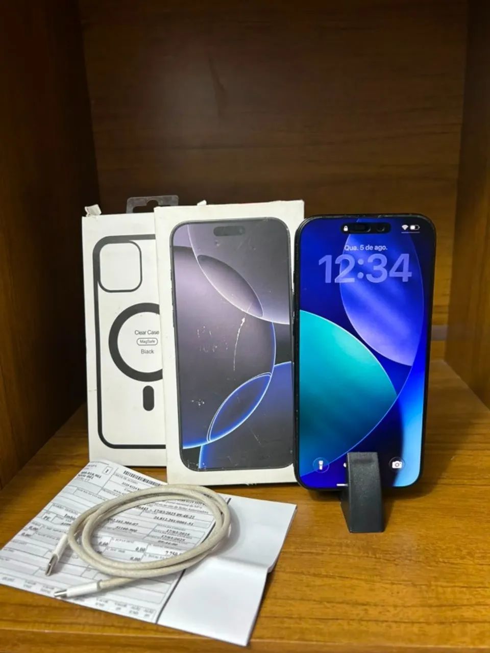 IPHONE 16 PRO MAX 256 GB BATERIA 93% COM CAIXA E NOTA  - Foto 4
