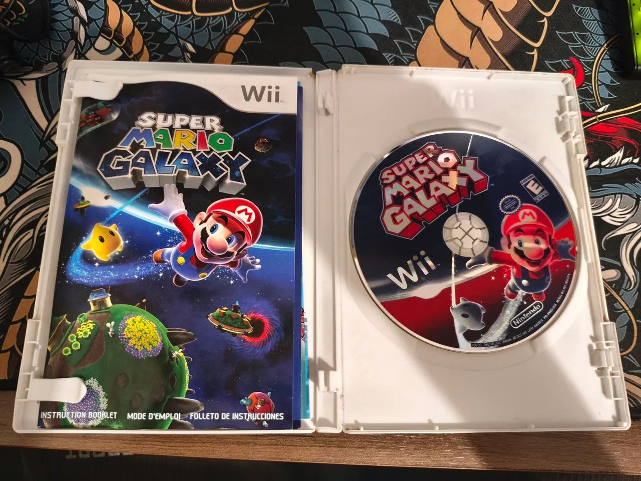 Mario Galaxy Wii usado com manual - Foto 2