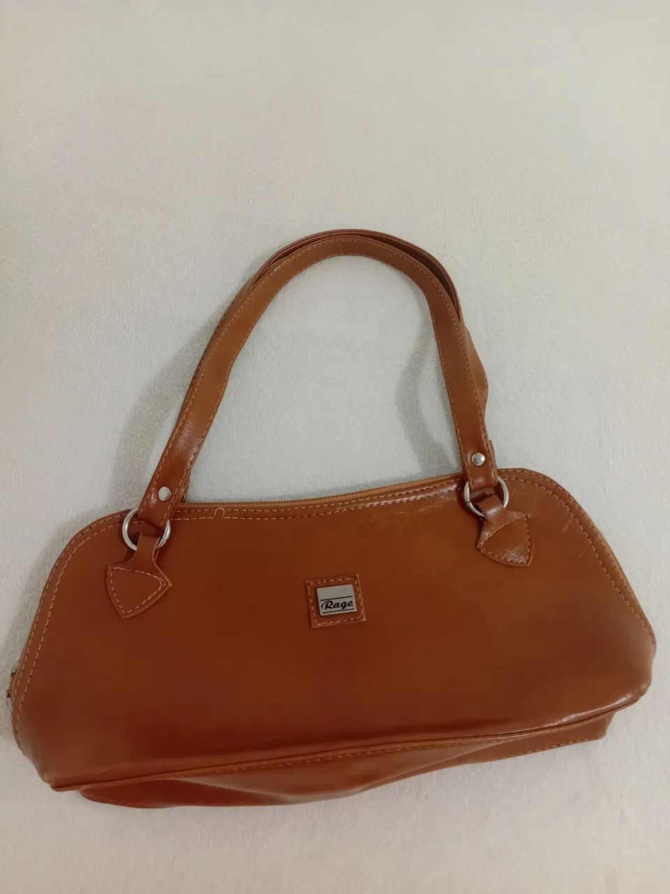 Bolsa Vintage Retrô em Couro Marrom - Peça Antiga e Cheia de Estilo