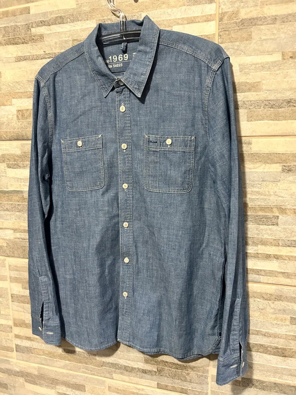 Camisa casual jeans Gap M - Foto 2