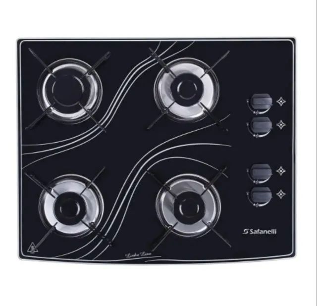 Fogão Cooktop 4 Bocas Preto Novo - Foto 2
