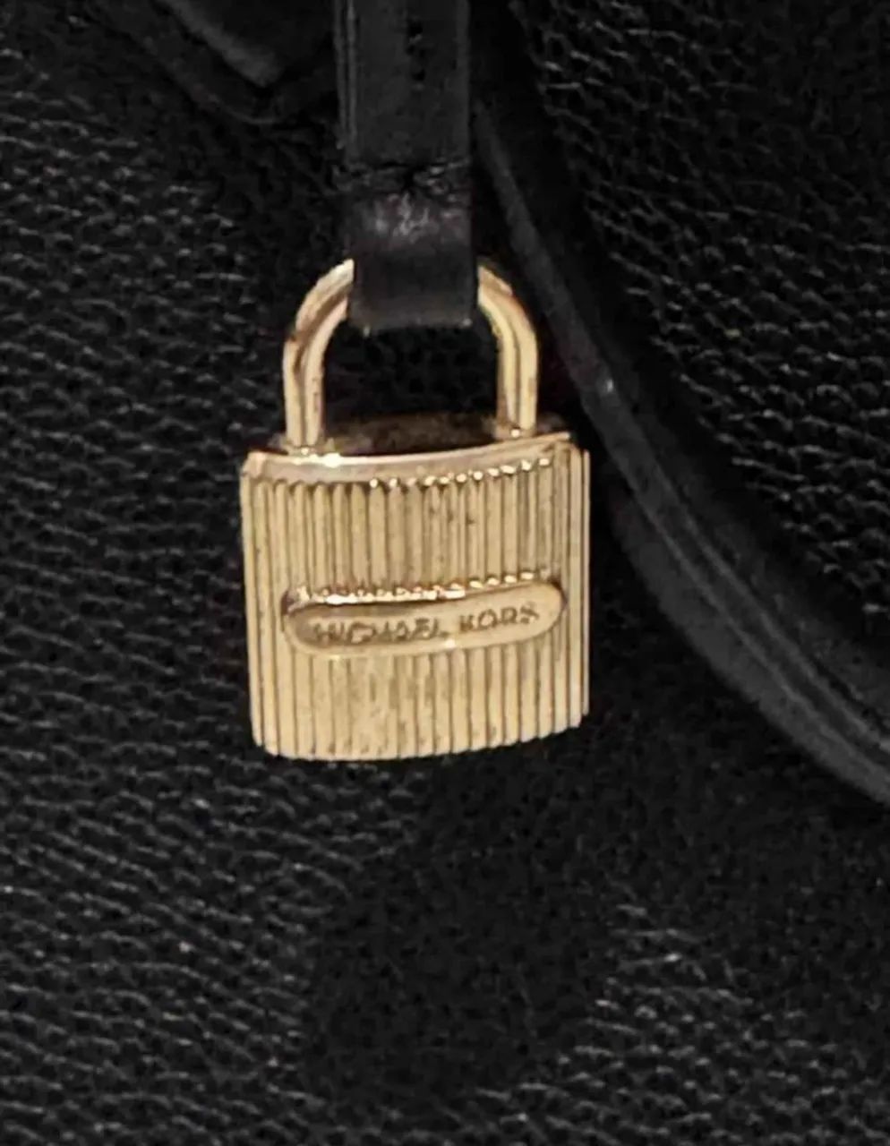 Bolsa Michael Kors Hamilton Original Couro Preta - Foto 3