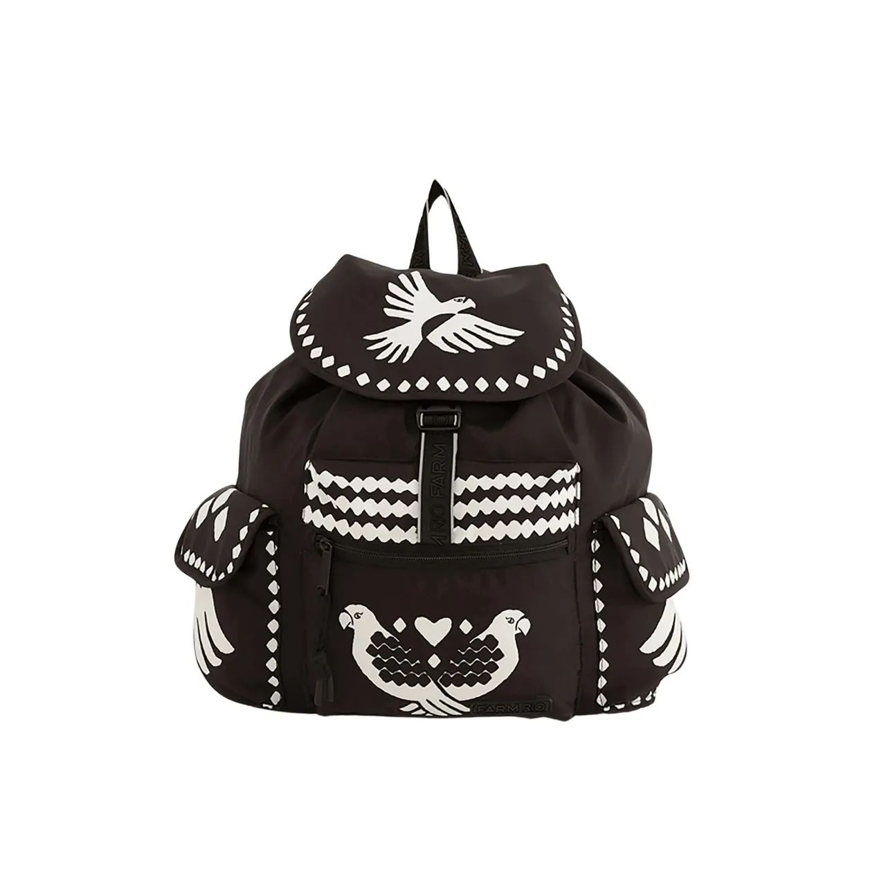 Mochila pipoca Farm pássaros 