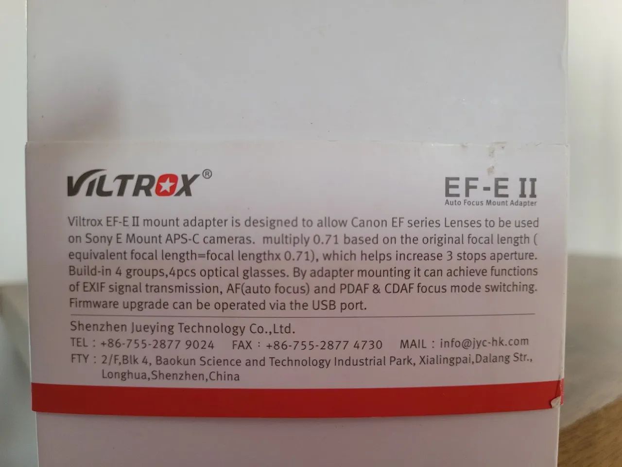 Adaptador Viltrox EF-E II  para sony - Foto 2