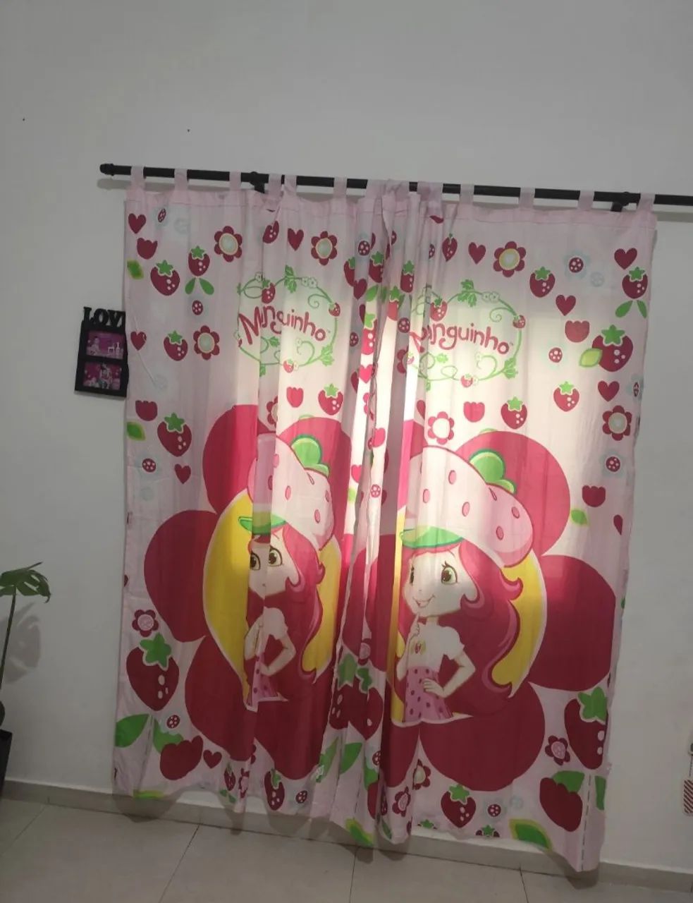 Strawberry Shortcake Curtain - Used - Excellent Condition