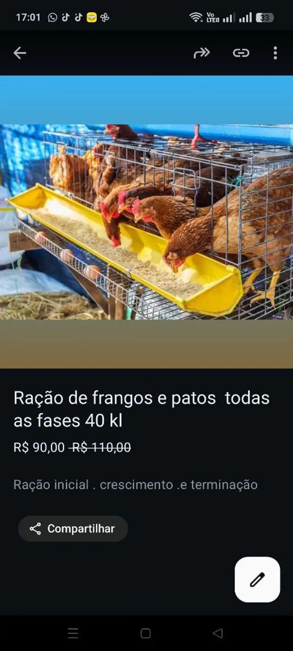 RAÇÕES FRANGOS E SUINOS - Foto 2