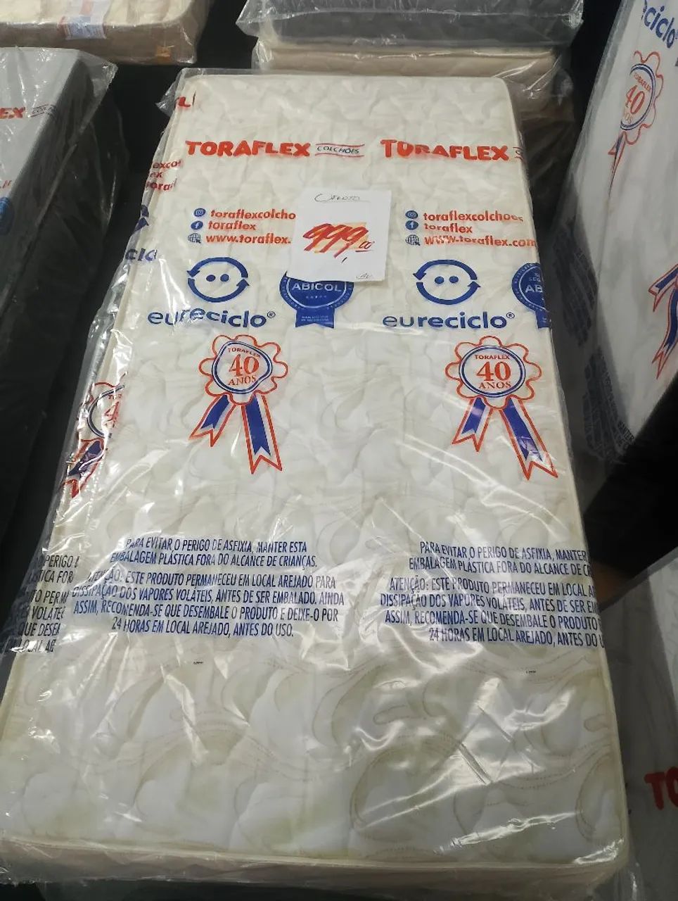 Colchão toraflex séculos D33 + base 