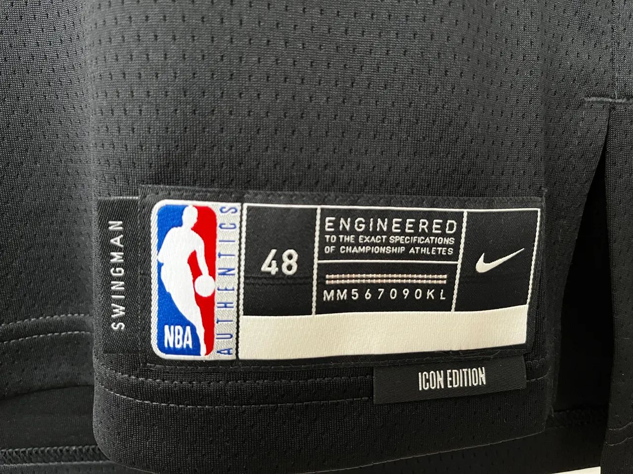Regata Jersey NBA - Nike - Brooklyn Nets Preta - Tam G - Foto 4