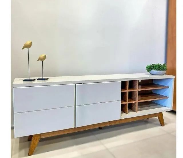 RACK PARA TV DE 80 POLEGADAS COM ESPAÇO AS ADEGA NOVO DIRETO DA FABRICA  - Foto 2