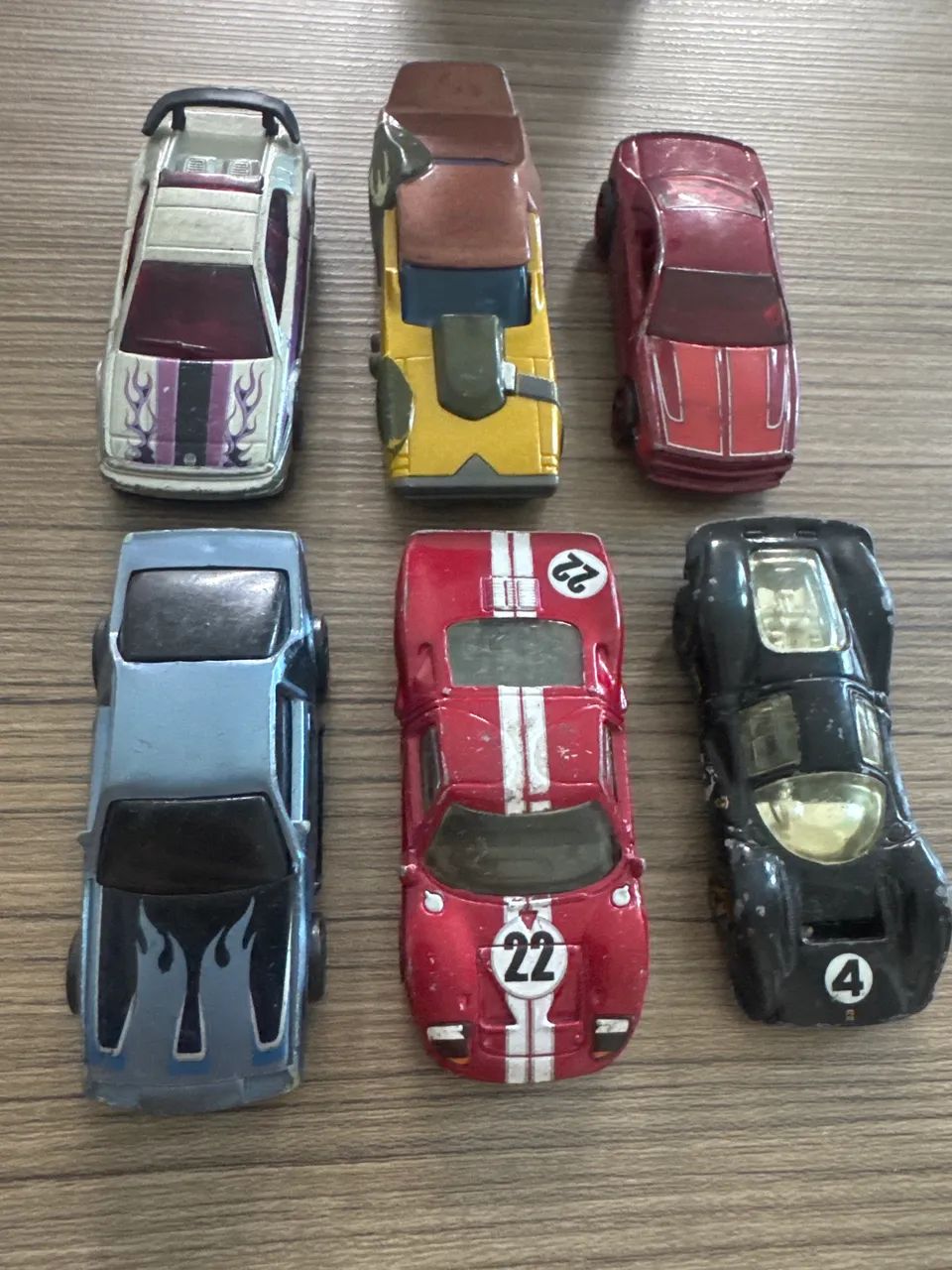 Kit com 6 Hot Wheels Originais Usados - Coleção