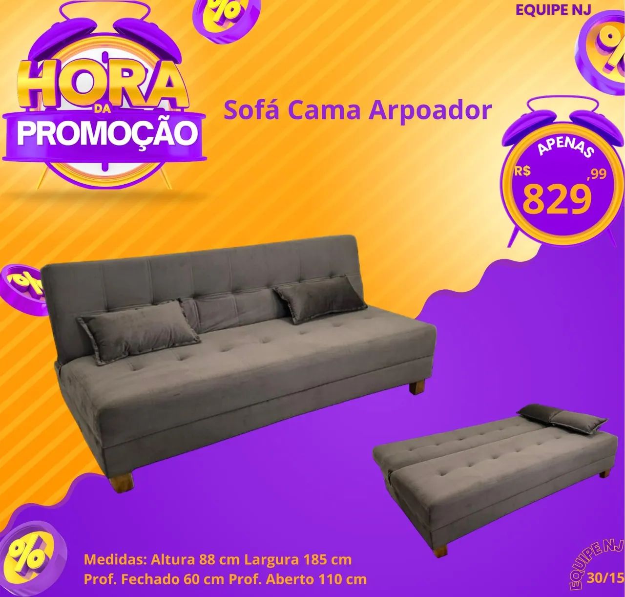 Sofá cama arpoador 