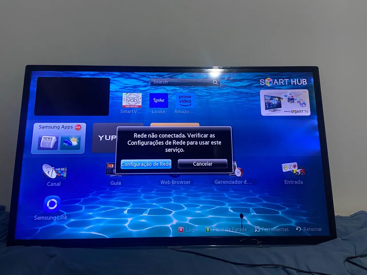 Smart TV Samsung 40" - Com Mancha na Tela