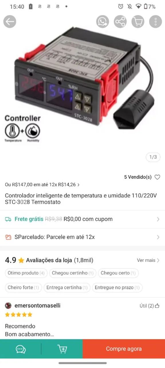 Controlador de temperatura 