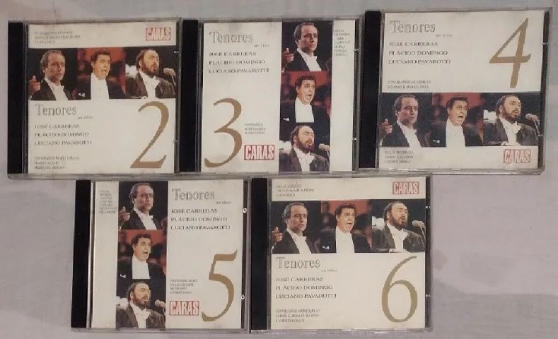 5 Cd's de 1990 "Tenores" Volumes 2,3,4,5 e 6 - Caras