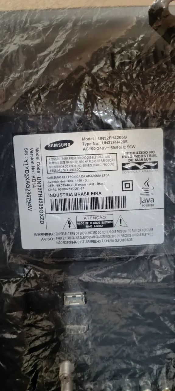 Televisão Samsung LED 32 polegadas (Funcionando). - Foto 5