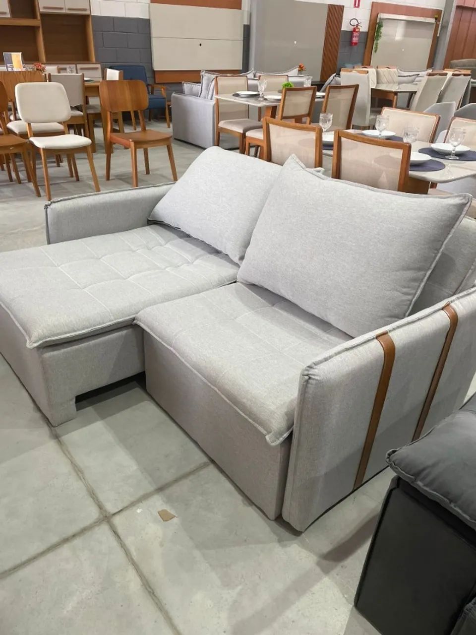 SOFÁ RETRATIL LINHO 1.80 ( NOVO ) - Foto 3