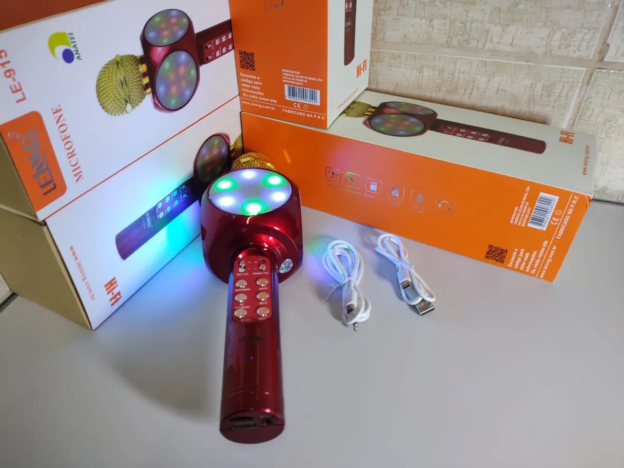 Vendo microfone bluetooth e caixinha de som embutido  - Foto 2