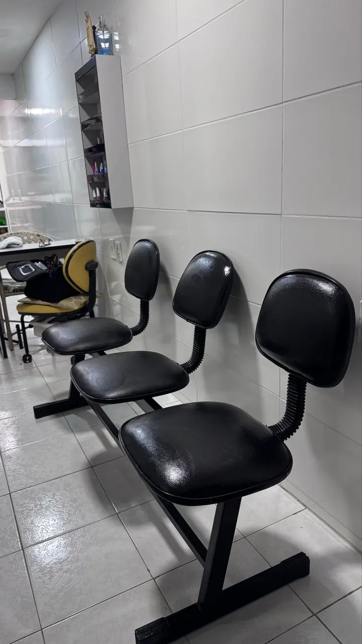 Cadeira 3 lugares para salão  - Foto 3