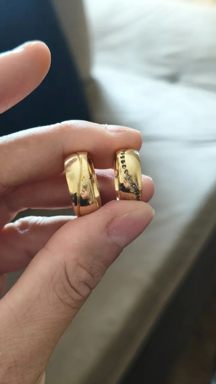 Alianças de ouro 18k  - Foto 4