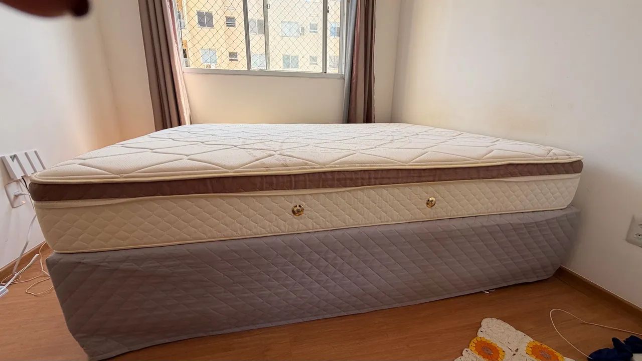 Cama Box Queen com Colchão de Molas Ensacadas - Foto 3