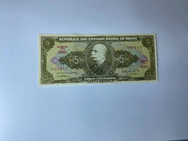 CÉDULA DE CINCO CRUZEIROS - Foto 3